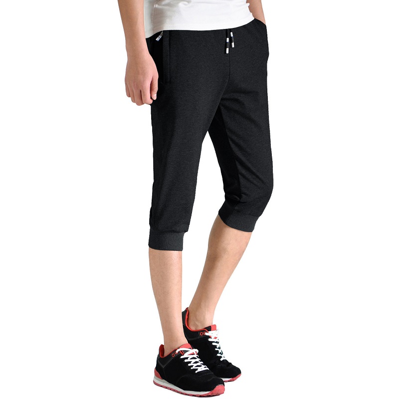 Pantalon de gymnastique d'entraînement respirant pour hommes avec jogging et poches zippées