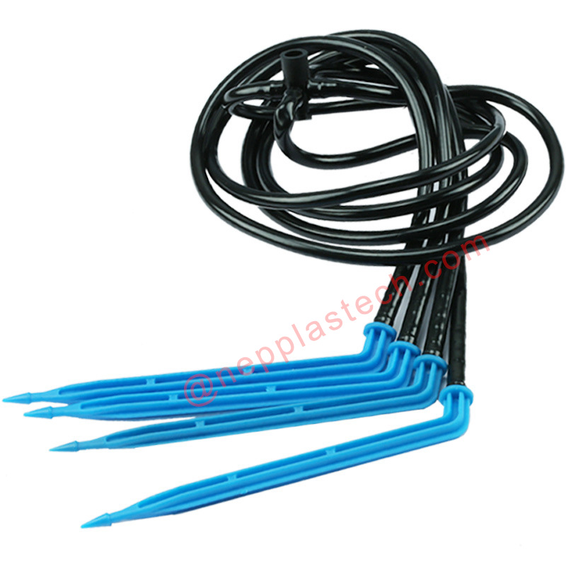 verger plantation micro pulvérisation arrosage piquets d'arrosage flèche en ligne goutteurs pour pot de fleur