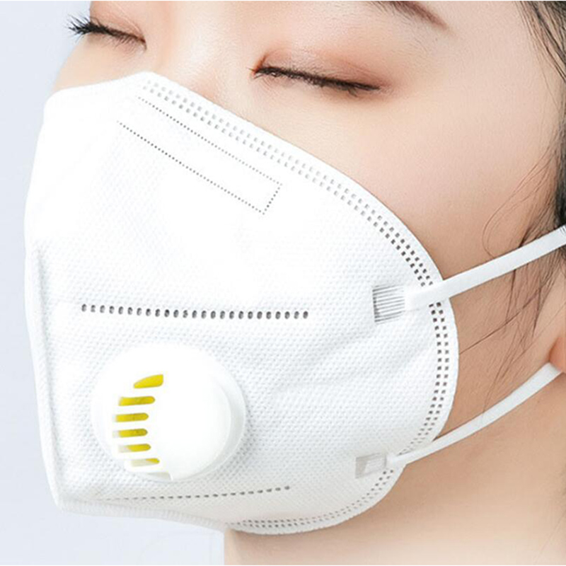 Inventaire Masque de livraison rapide FFP2 KN95 avec masque à valve Masque anti-poussière Masque de protection