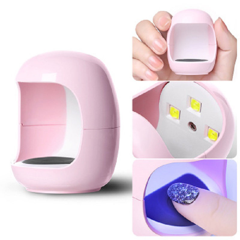 3W UV USB Nail Dryer Nail Gel Durcissement Machine 30 s Rapide Forme D'oeuf Led Nail Sèche Lampe sans Chrging Câble pour Nail Art Salon