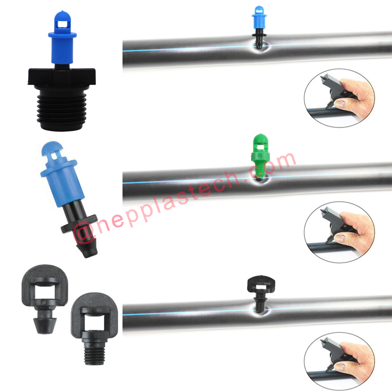 mini arroseurs de brouillard en ligne pour système de micro-irrigation d'arbres fruitiers de verger brumisateurs réfractifs