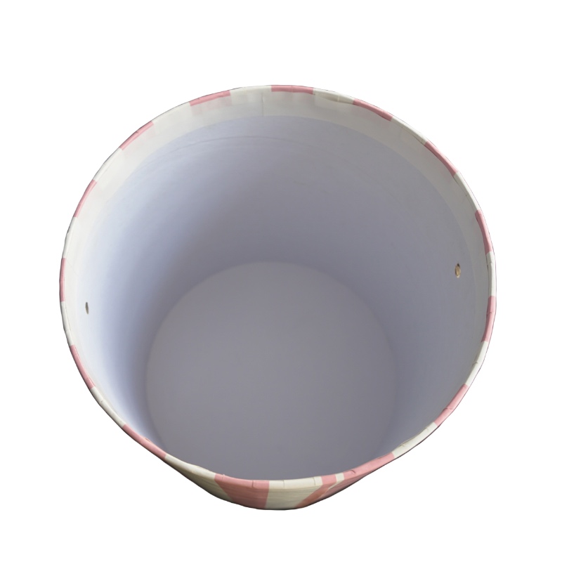GL_PA0027 fleur de baril boîte de tube de boîte de papier ronde pour les enfants robe