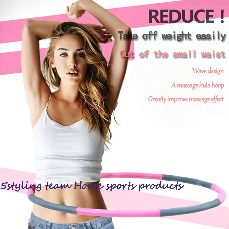 Hula hoop hula hoop détachable minceur anneau minceur taille équipement de fitness anneau de massage mousse pour adultes et enfants