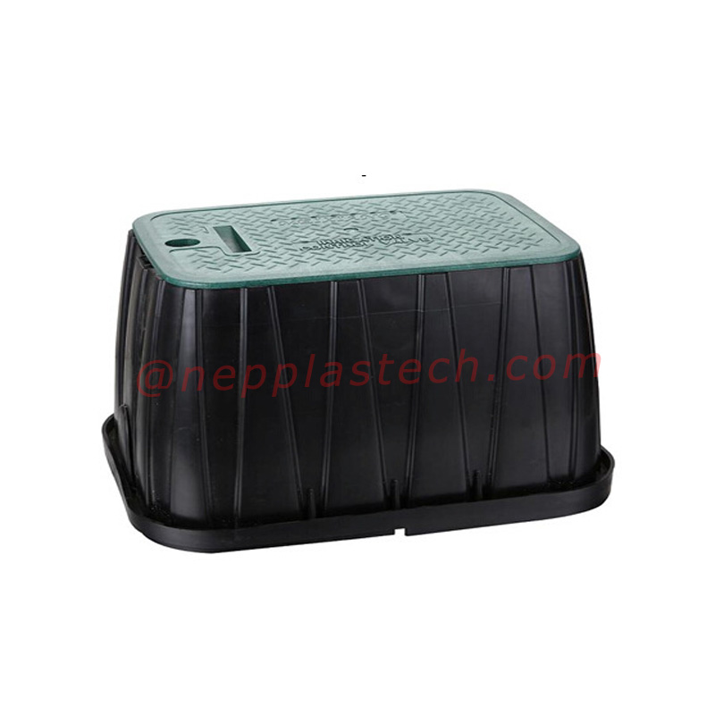 paysage solaire auto irrigation système 6 10 12 pouces en plastique valve et compteur d'eau boîte