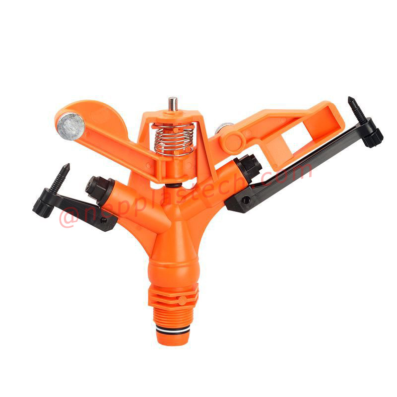 3\/4 pouces cultures agricoles outils d'irrigation automatique 1 pouce pelouse Pulvérisation Irrigation En Plastique 360 ​​degrés gicleurs rotatifs