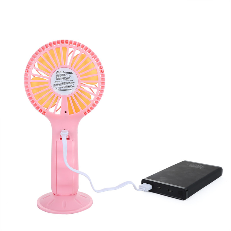 3 types de vitesse portable rechargeable mini USB ventilateur électrique à main