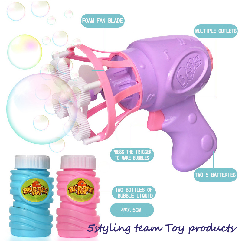 Souffler des bulles, des jouets pour enfants, de nouveaux pistolets à bulles, des ventilateurs électriques, des machines à bulles, des jouets et le même tiktok.