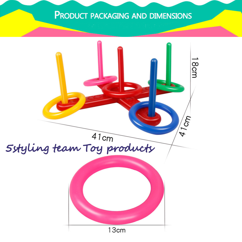 Jeter des cerceaux jouets de sport pour enfants lancer des cerceaux accessoires de fitness sport intérieur et extérieur pour améliorer la concentration