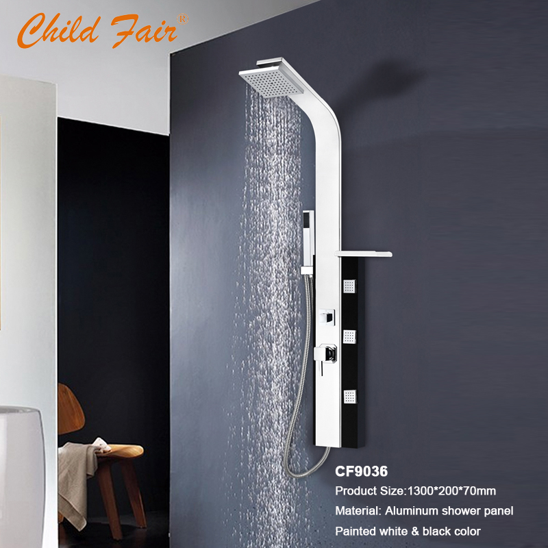 Panneau de douche de salle de bains CF9036, panneau de douche en aluminium, panneau de douche de massage