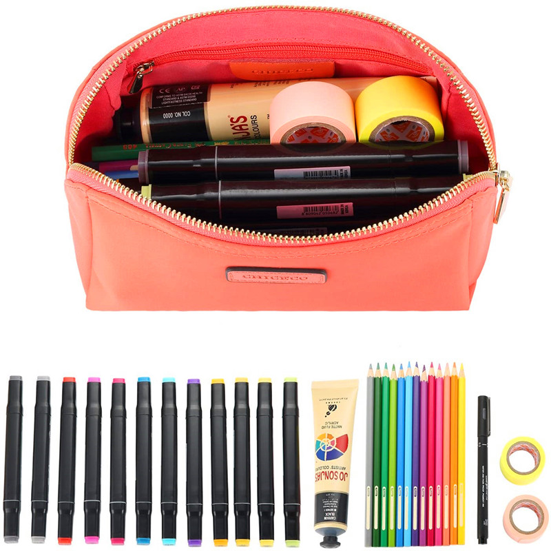 Trousse de maquillage pochette cosmétique pratique - Rouge pastèque