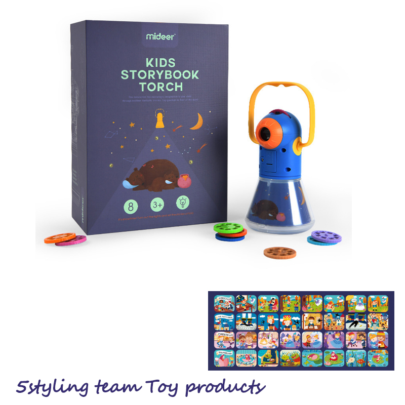 Mideer Milu Projecteur d'histoire multifonctionnel pour enfants Trois en une étoile Veilleuse Veilleuse Jouet lumineux