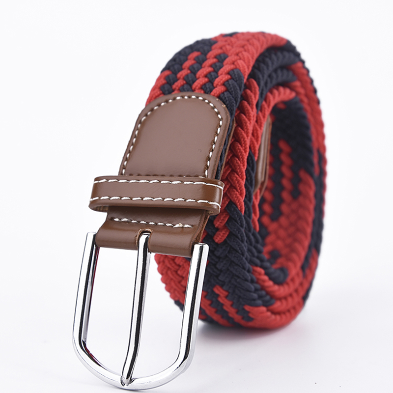 Ceinture homme en cuir tressé élastique de haute qualité