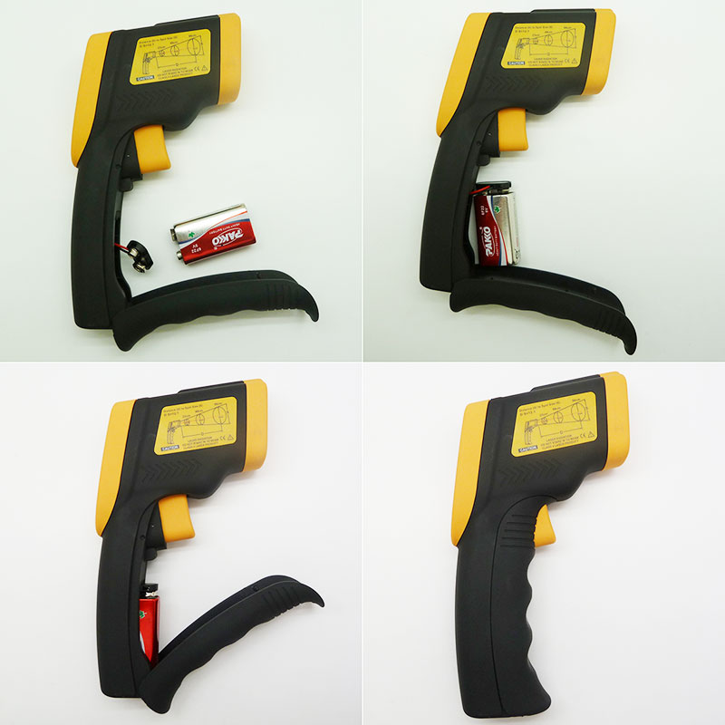 Type de pistolet numérique DT8530 -50-530 degrés CE approuvé Thermomètre infrarouge IR Thermomètre infrarouge sans contact Thermomètre industriel