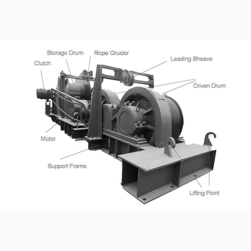 High - Capacity friction winch