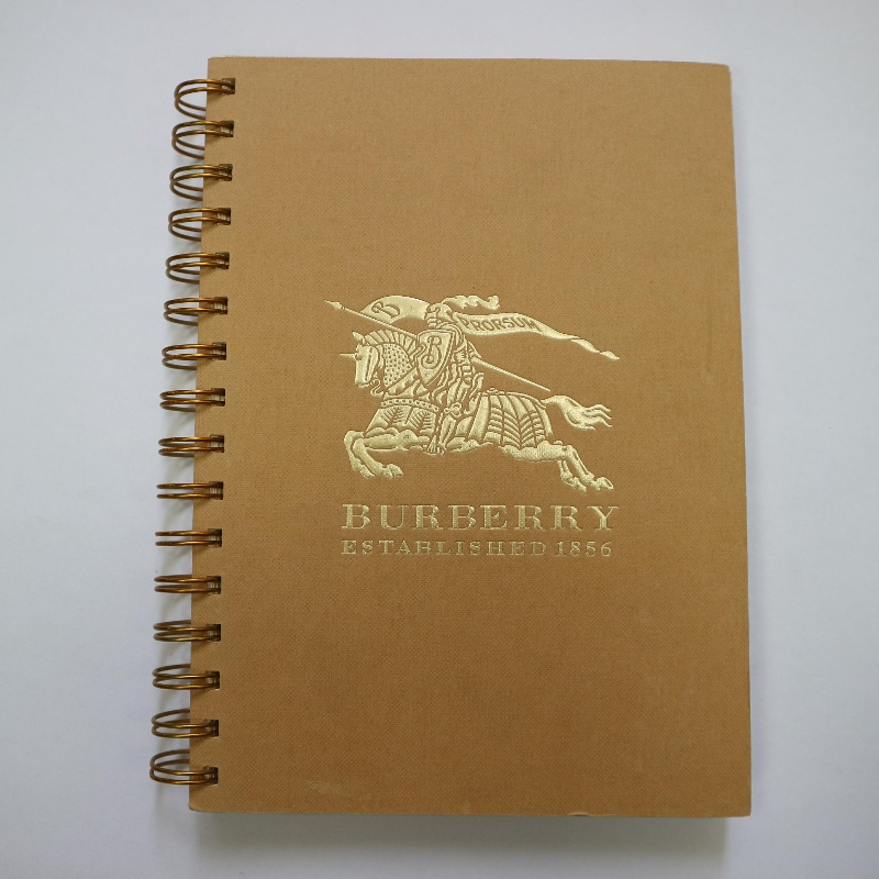 Style rétro de cahier de reliure de bobine d'estampage d'or