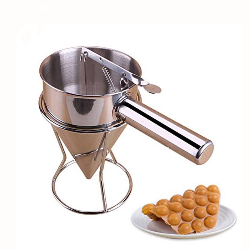 Entonnoir de cuisine avec support entonnoir épice crêpe pâte distributeur entonnoir poulpe boules outils