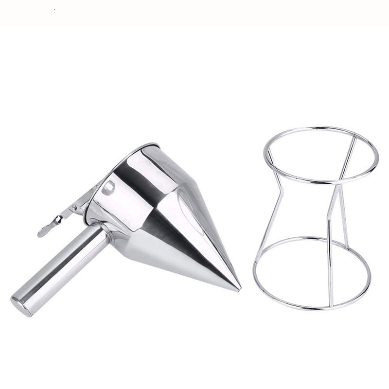 Entonnoir de cuisine avec support entonnoir épice crêpe pâte distributeur entonnoir poulpe boules outils