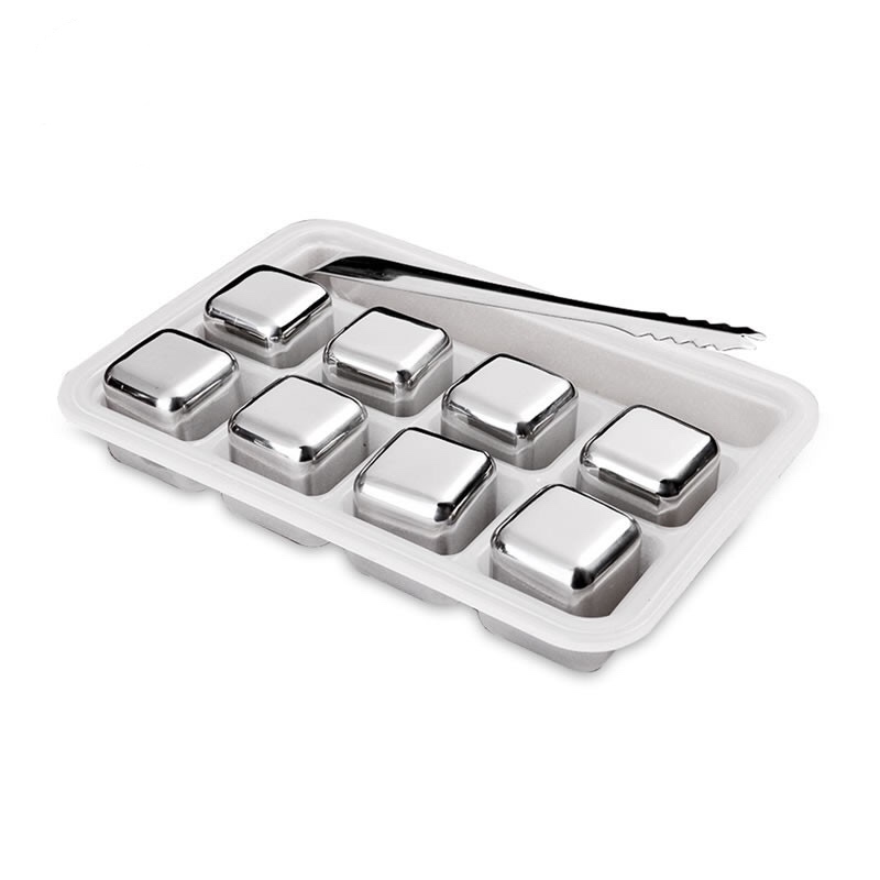 Hot - purpose Square 27mm 8 Stainless Steel whisky ice