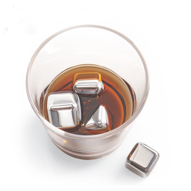 Hot - purpose Square 27mm 8 Stainless Steel whisky ice