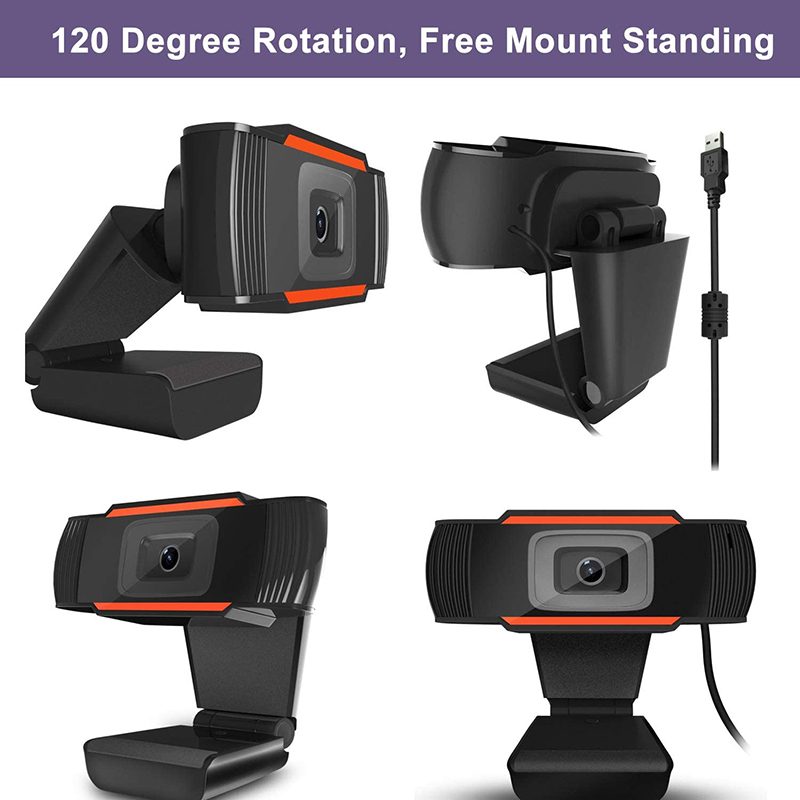 HD 1080p ordinateur Réseau caméra caméra ordinateur Bureau rotatif USB 2.0 caméra avec microphone numérique