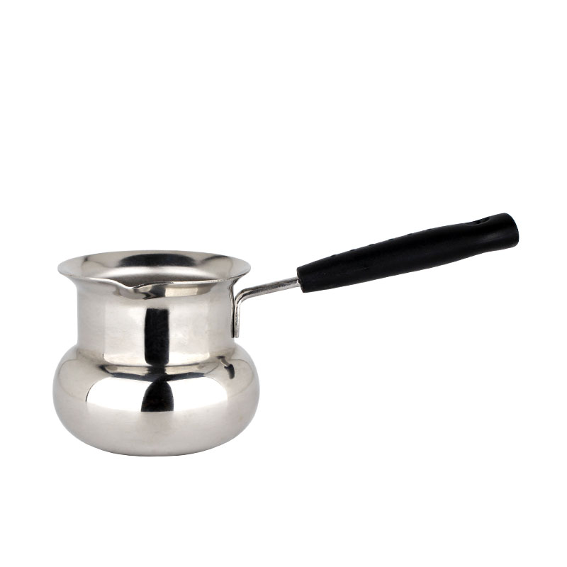 Réchauffeur de lait de café turc en acier inoxydable Vintage Home et pot de fusion de beurre
