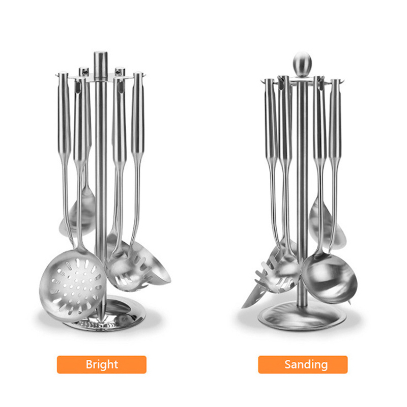 Cuisine Rotatif Rack Pelle Cintre Titulaire En Acier Inoxydable Rotatif De Stockage Étagère Outils De Cuisine Organisateur