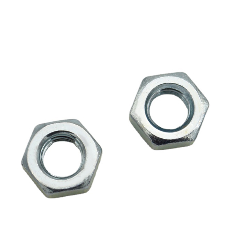 Écrou hexagonal plaqué zinc en acier au carbone OEM ODM de haute qualité