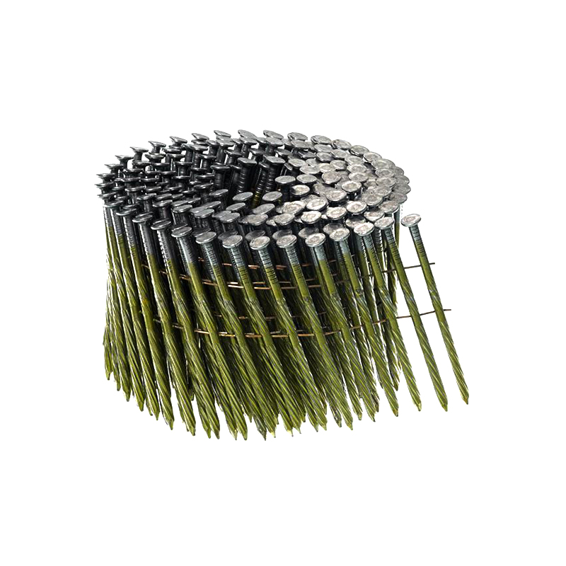 Vis brillantes de clous de bobine d'acier inoxydable de palette de fil de 15 degrés pour la construction