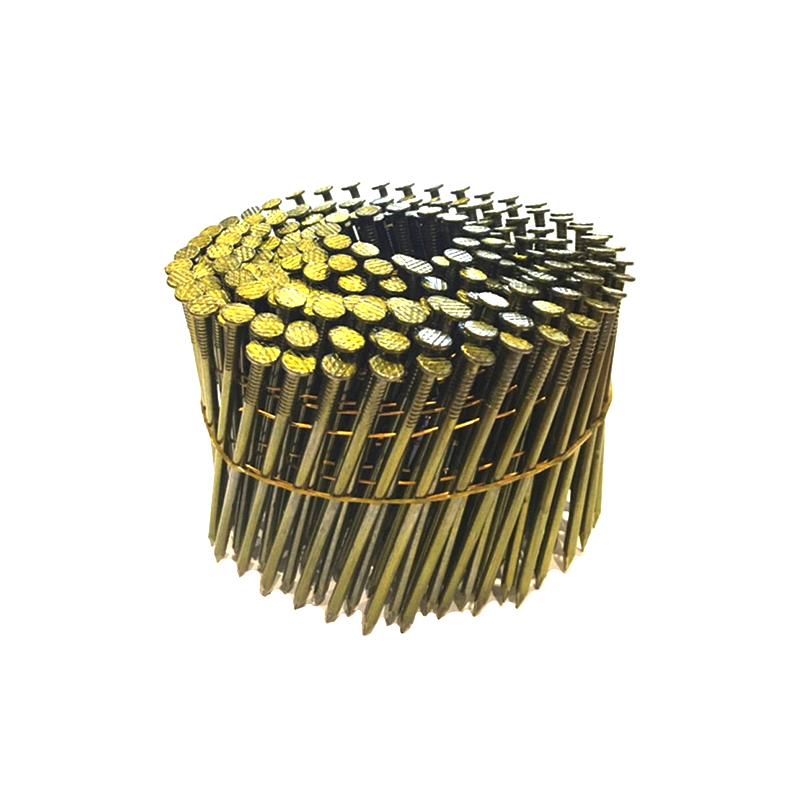 Vis brillantes de clous de bobine d'acier inoxydable de palette de fil de 15 degrés pour la construction