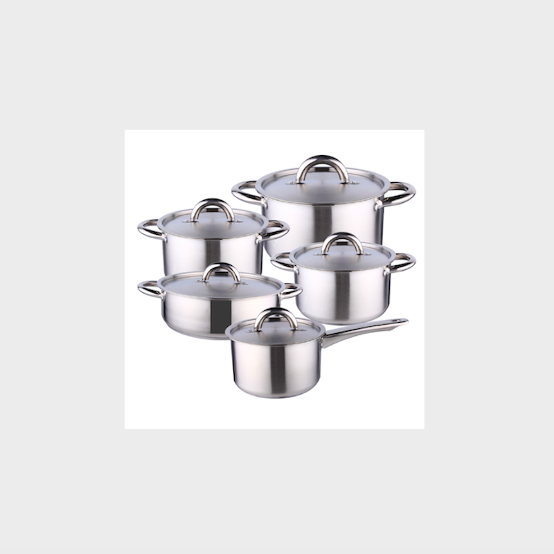 ensemble de casseroles en acier inoxydable, ensemble de 3 pièces, ensemble de 5 pièces