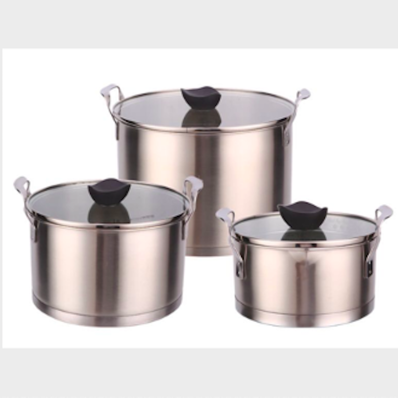 ensemble de casseroles en acier inoxydable, ensemble de 3 pièces, ensemble de 5 pièces