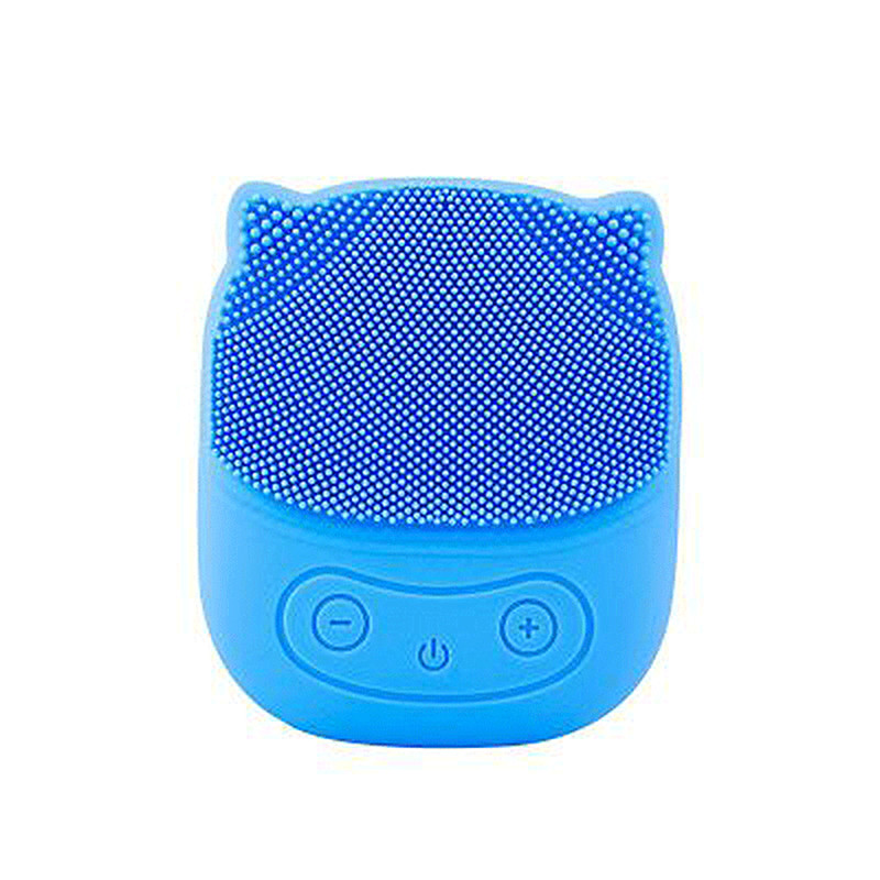 Brosse nettoyante pour le visage portable étanche à l'eau Silicone Vibration Sonique Mini Cleaner Nettoyage des pores profonds Massage de la peau brosse pour le visage