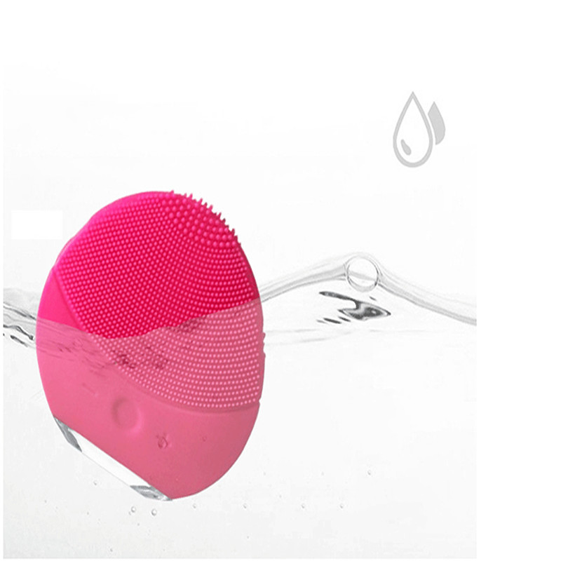 2020 Brosse De Nettoyage Du Visage Électrique Silicone Vibration Sonique Mini Cleaner Nettoyage Des Pores En Profondeur Massage De La Peau Brosse Pour Le Visage