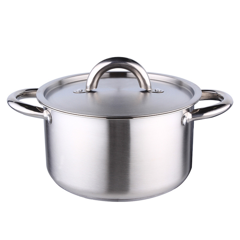 Casserole à couvercle en acier inoxydable