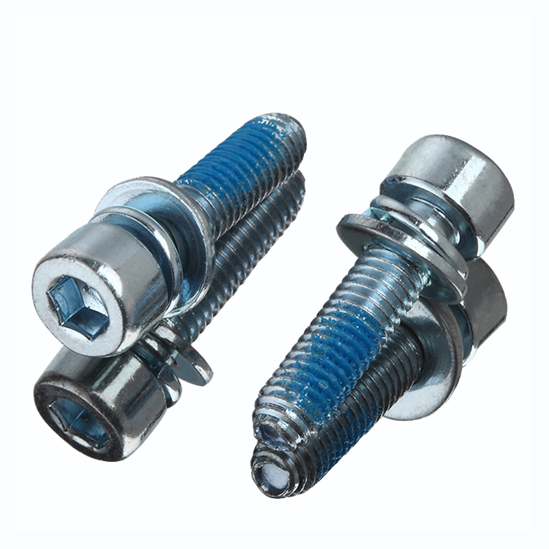 Din912 nylon Blue Zinc six - angle cylindric Head Screw