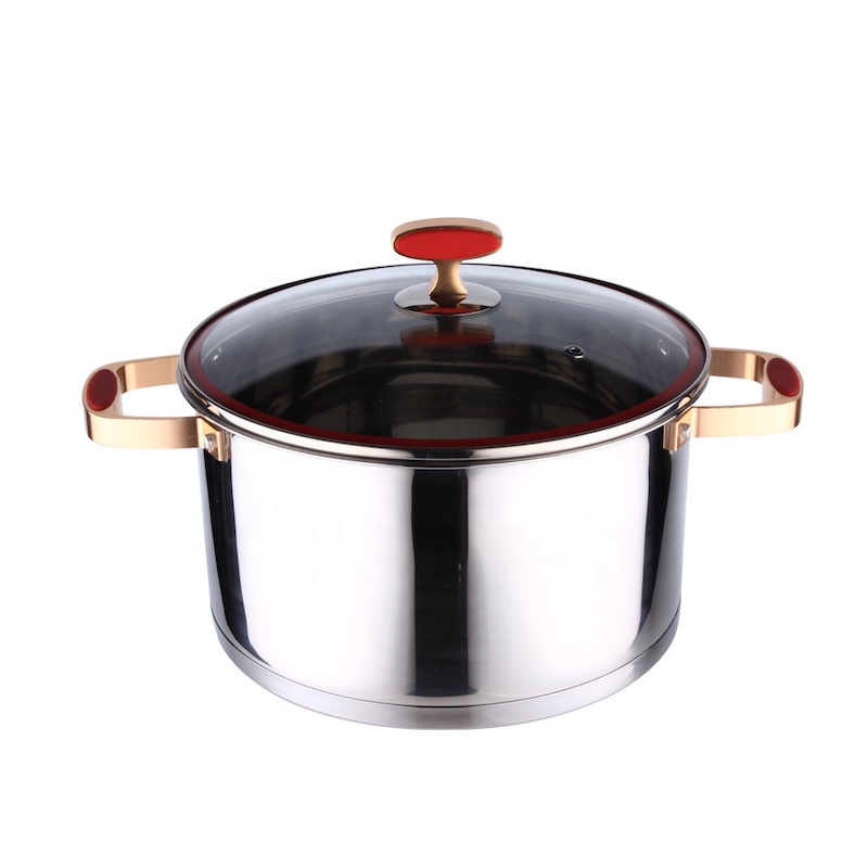 Casserole à couvercle en acier inoxydable