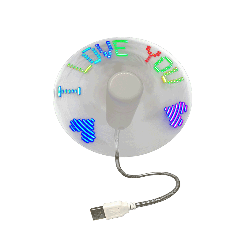 Ventilateur d'horloge LED USB S02