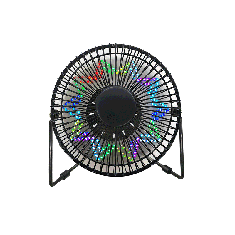 Ventilateur d'affichage d'horloge à LED avec date et heure de température 6 pouces (6B)