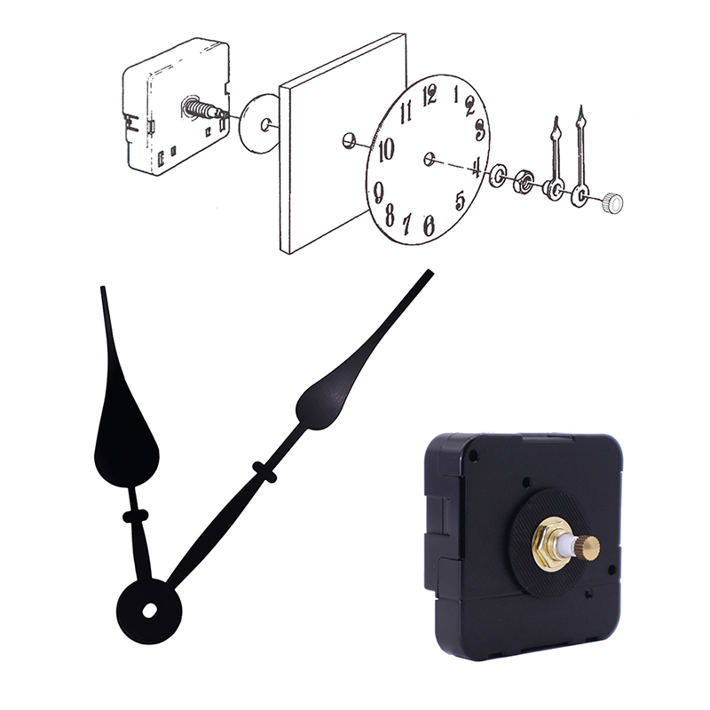 15mm grand couple I mouvement de l 'horloge et hr2057 pointeur d' horloge noir