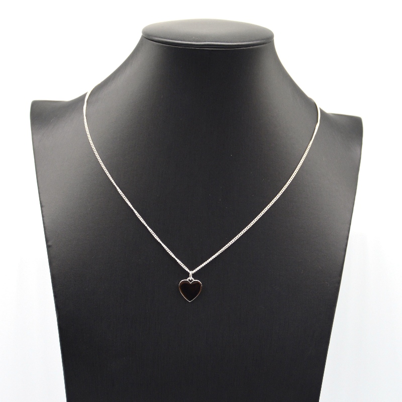Collier pendentif en forme de coeur en acier inoxydable RFBNCK0177