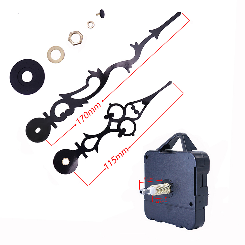 en gros 15mm grand couple I mouvement d'horloge murale d'arbre avec les aiguilles de l'horloge