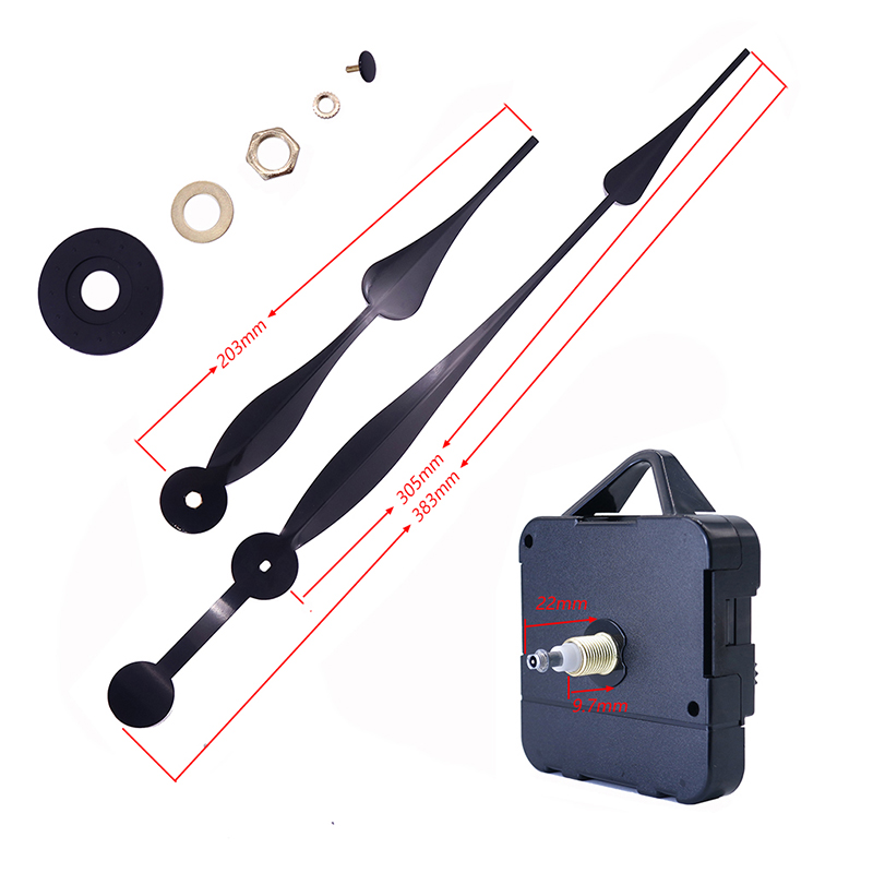 Horloge à quartz HR1688 15 mm et aiguilles en aluminium