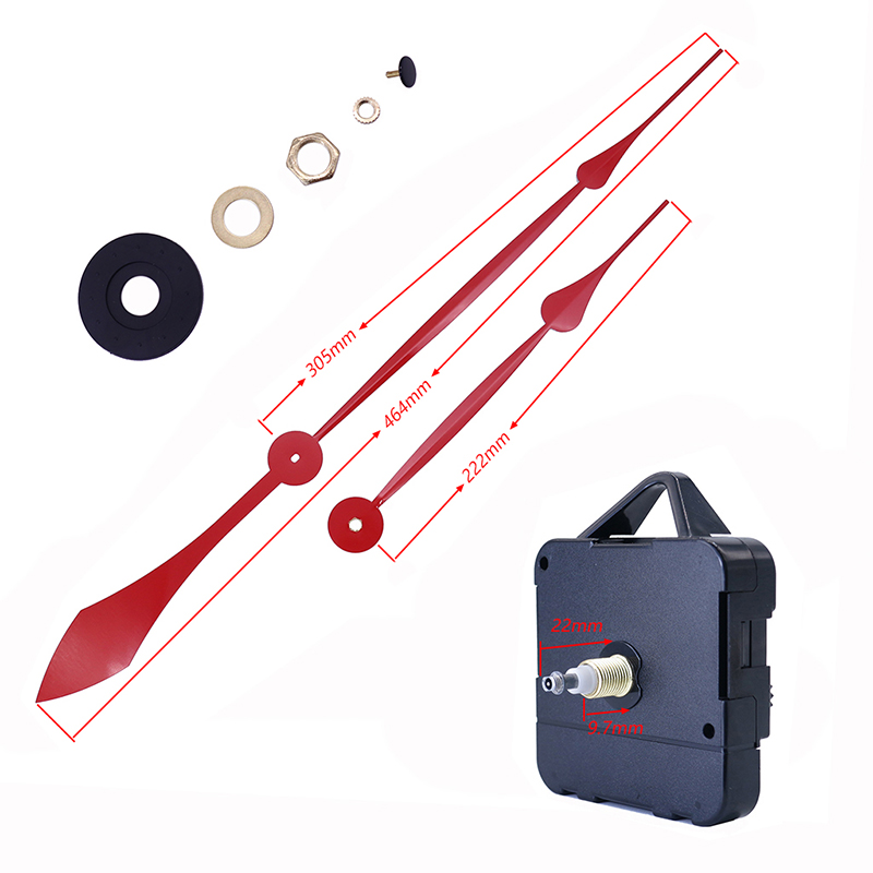 Horloge à quartz HR1688 15 mm et aiguilles en aluminium