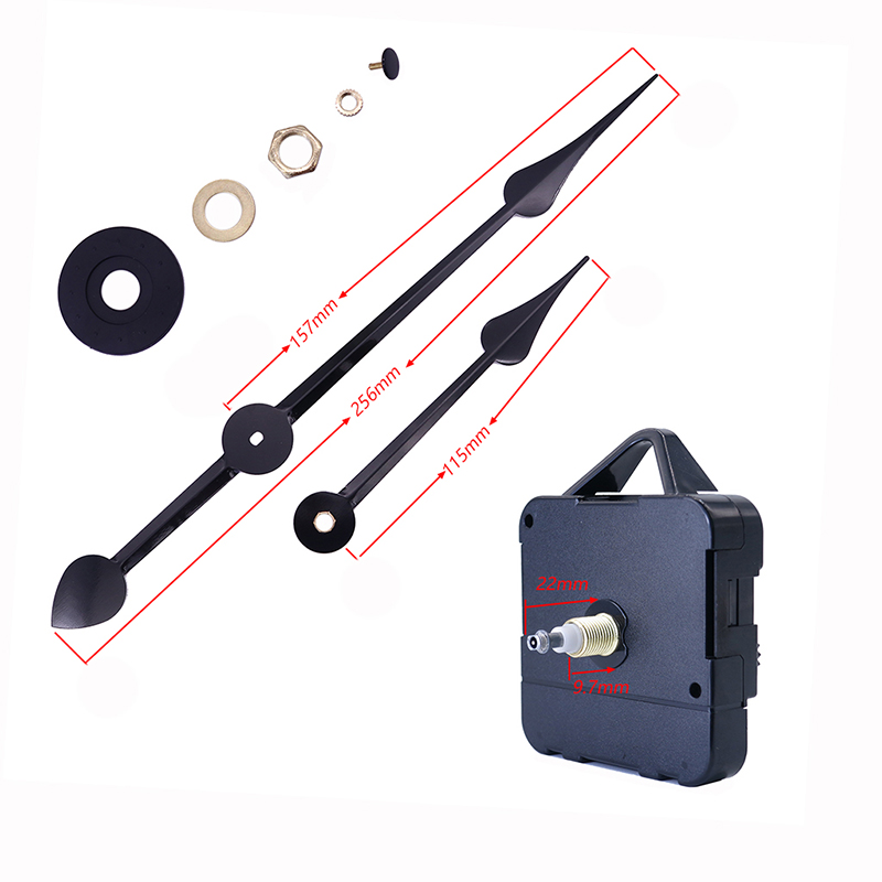 Horloge à quartz HR1688 15 mm et aiguilles en aluminium