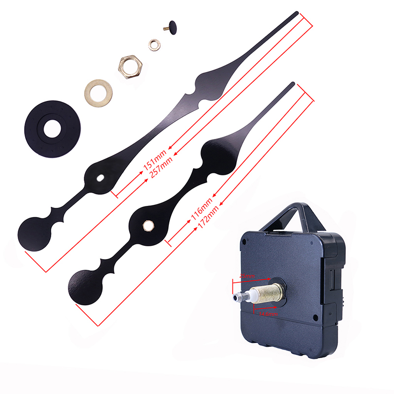 HR 1688 - 23mm grand couple I Mur d 'horloge mouvement et pointeur d' horloge