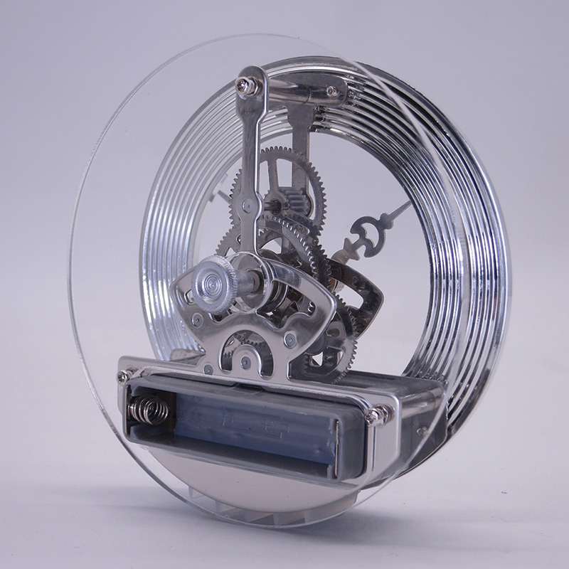 fabricant chinois 86MM argent squelette horloge insert