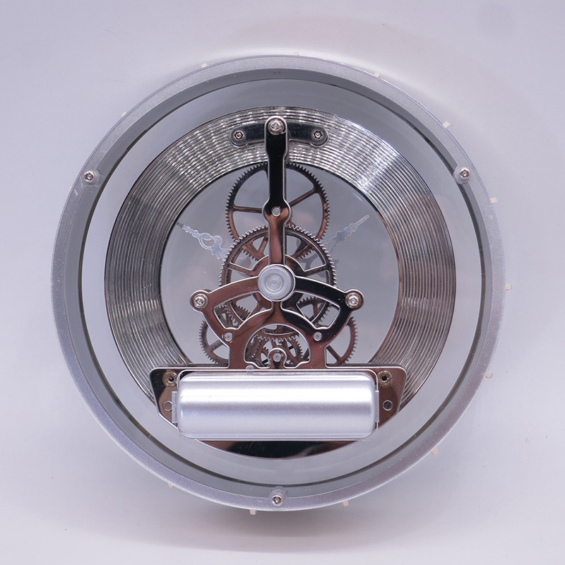 diamètre 149 MM argent squelette horloge insert partie horloge