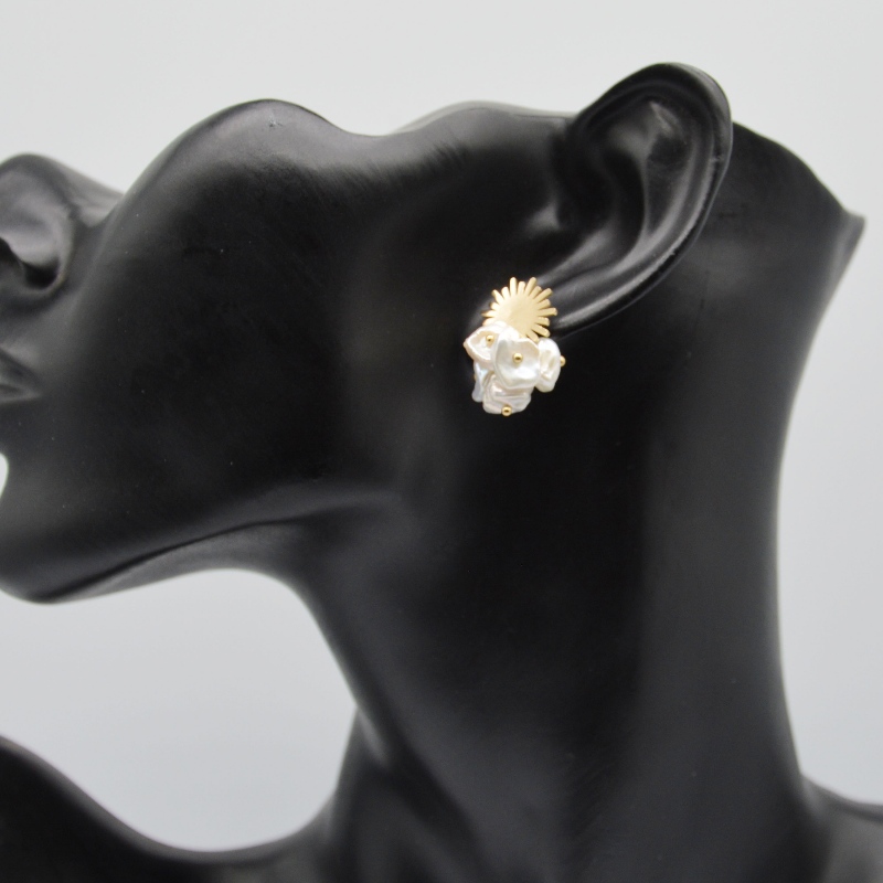 Achats de produits en acier inoxydable perles d 'oreille, bijoux de mode, bijoux de mode, bijoux de perle rfbear0134
