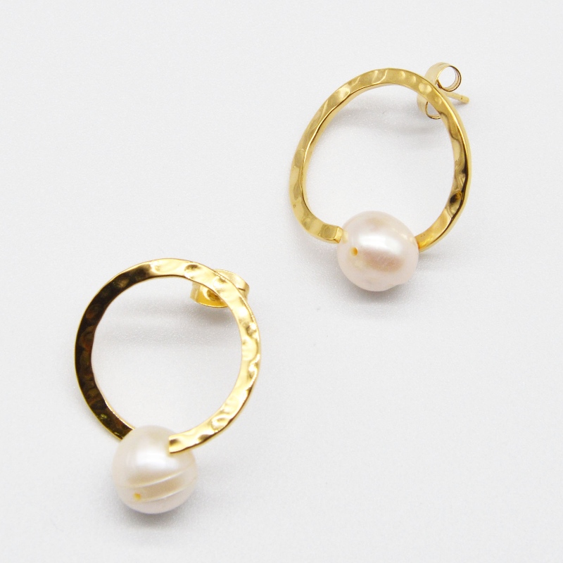Achats de produits en acier inoxydable perles d 'oreille, bijoux de mode, bijoux de mode, bijoux de perle rfbear0144