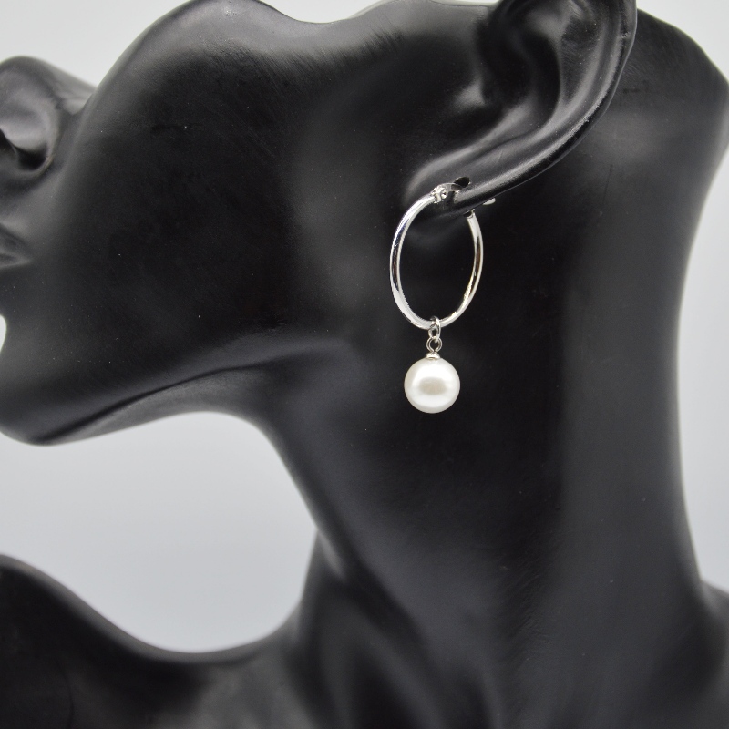 Achat de produits en acier inoxydable perles d 'oreille, bijoux de mode, bijoux de mode, bijoux de perle rfbear 1466